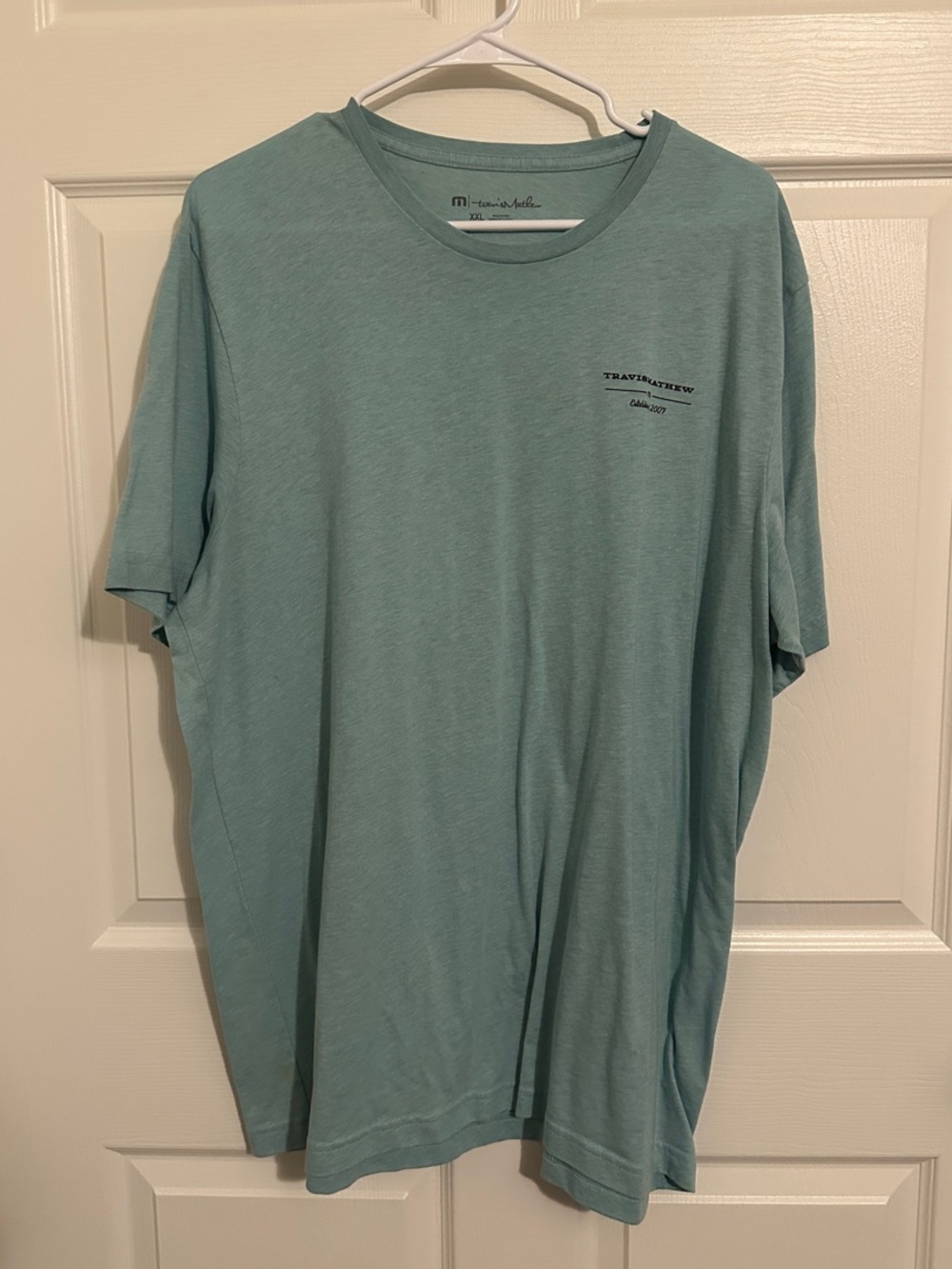 Travis Mathew Seafoam Green Crew Neck Tee